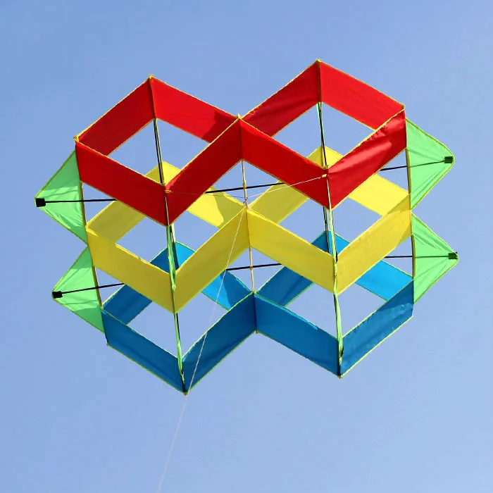 Креативные стерео двойные дворцовые строительные змеи с леской для воздушного