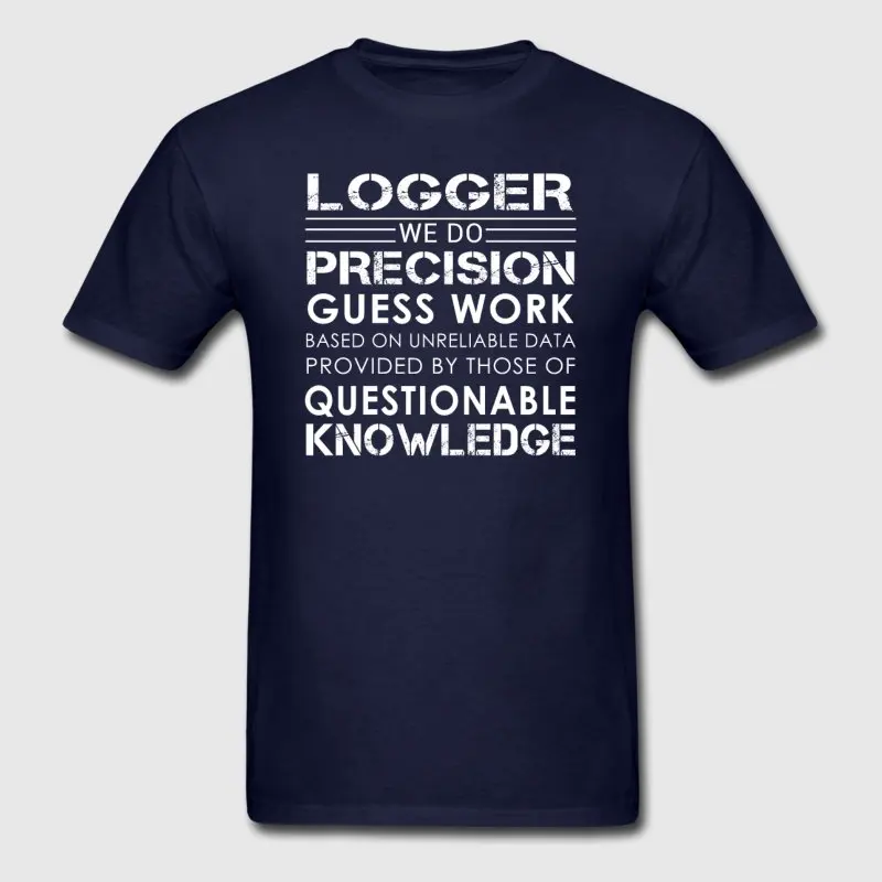 Новый стиль Для мужчин футболка Weird Logger мы делаем одноцветное 2018 Camisetas Hombre