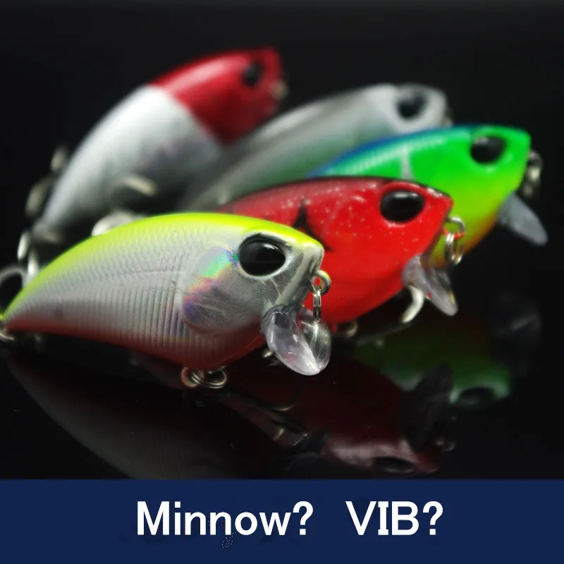 Рыболовные приманки Minnow VIB 60 мм 6 5 г искусственная жесткая приманка черной рыбы