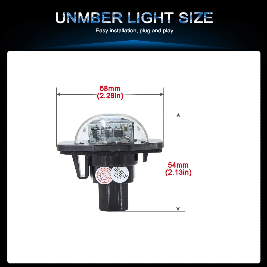 СВЕТОДИОДНЫЕ Лампы Canbus для номерного знака Toyota Alphard/Auris/Corolla-Wgona/Wish/Sienna/Urban Cruiser/Scion 2