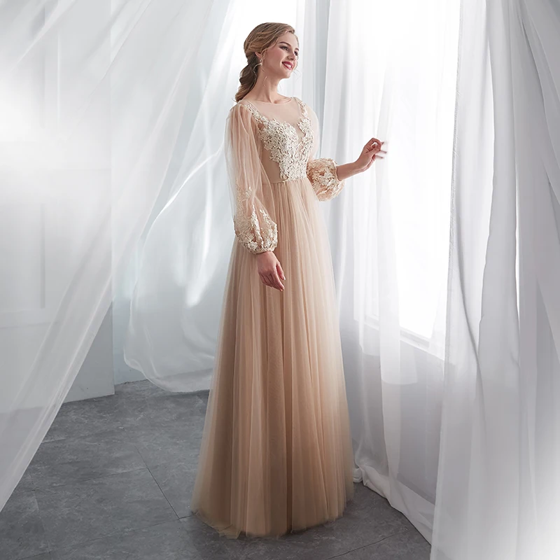 Forevergracedress платья подружки невесты цвета шампань 2019 A Line официальные свадебные для