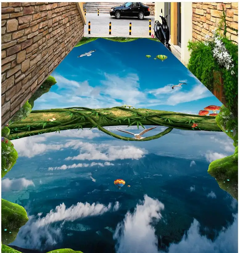 Самоклеящиеся обои из ПВХ 3d для украшения дома деревянная подвеска в виде неба