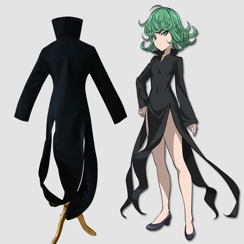 Бесплатная доставка Аниме ONE PUNCH MAN Косплей tatsumaki cos Хэллоуин вечерние ринка