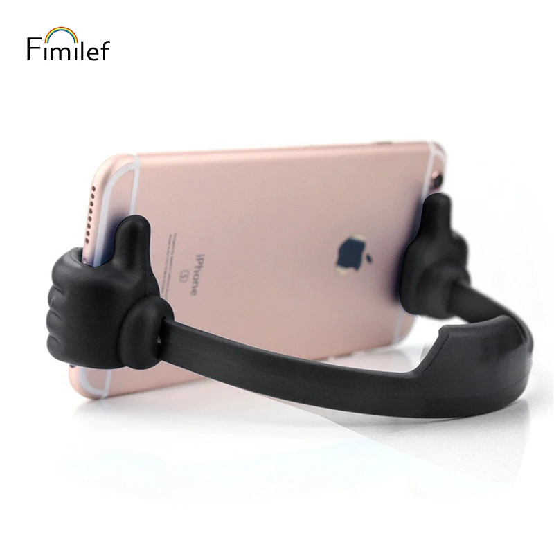 fimilef universal lazy tablets phone holder flexible mobile cell phone desk desktop table mount stand portable thumb bracket free global shipping