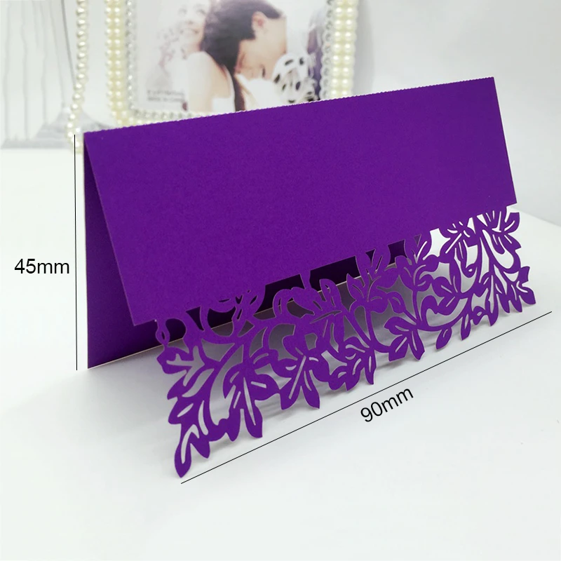 50 шт. лазерная резка название карты на свадьбу день рождения вечеринку стол