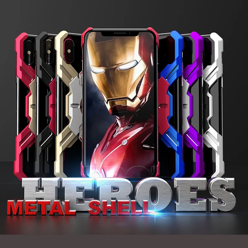 Сверхмощный механический металлический чехол XS для iPhone Max с полной защитой 360 6 6s 7