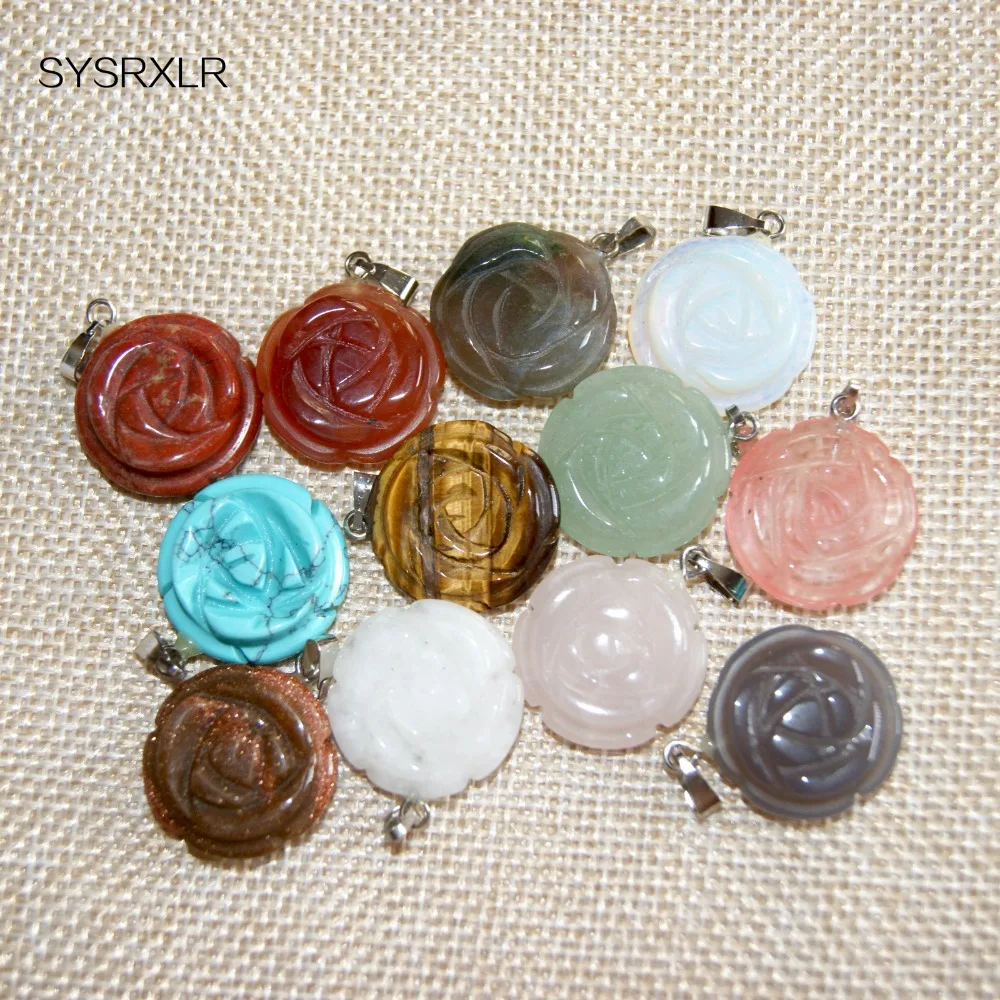 Модные смешанные разнообразные ожерелья из 12 искусственных роз в форме