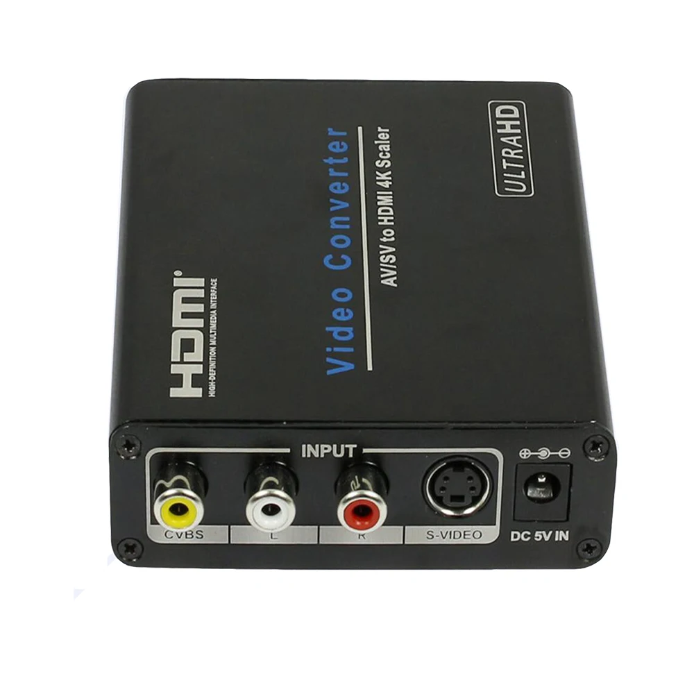 Композитный RCA AV к HDMI конвертер UHD scaler с s видео входами до 4 X 2 и 1080 P выход