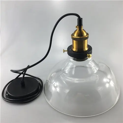 C Transparent glass Винтажные подвесные светильники стеклянные подвесные лампы Лофт промышленный подвесной светильник дымчато-серый Lamparas De Techo Colgante современный блеск кулон - Цвет корпуса: C Transparent glass