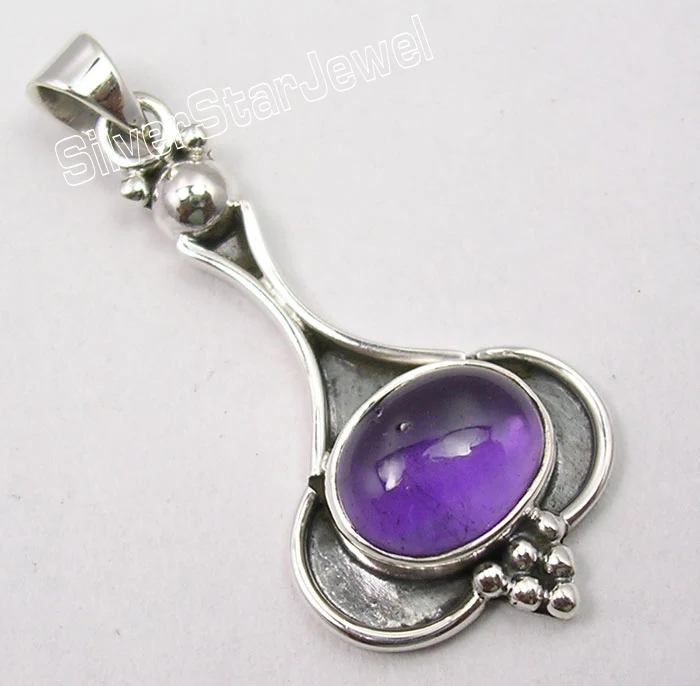 Amethyst Muiltiply Choices Chanti международные серебряные аметисты старый стиль кулон 3,7 см ювелирные изделия вариации - Окраска металла: Amethyst