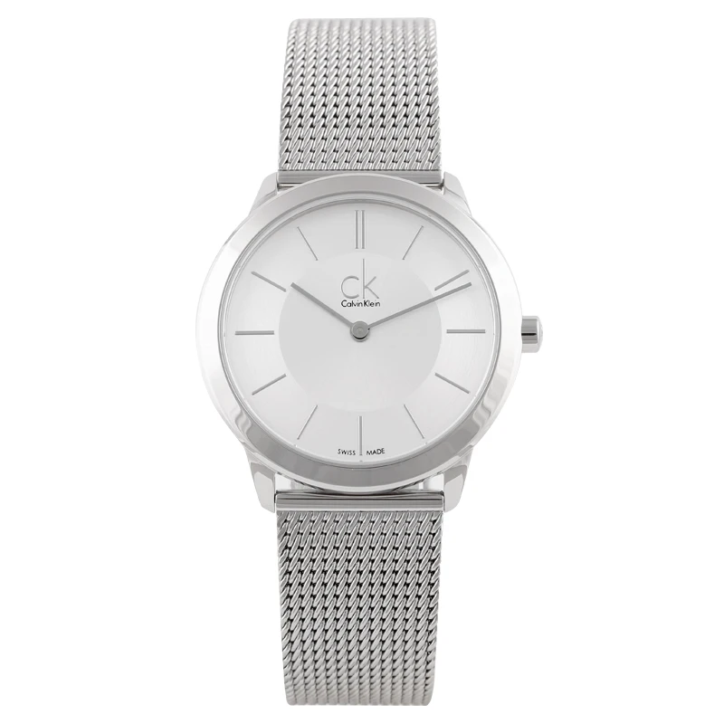 CalvinKlein Минимальная серия тканые кварцевые женские часы K3M22126|Женские наручные