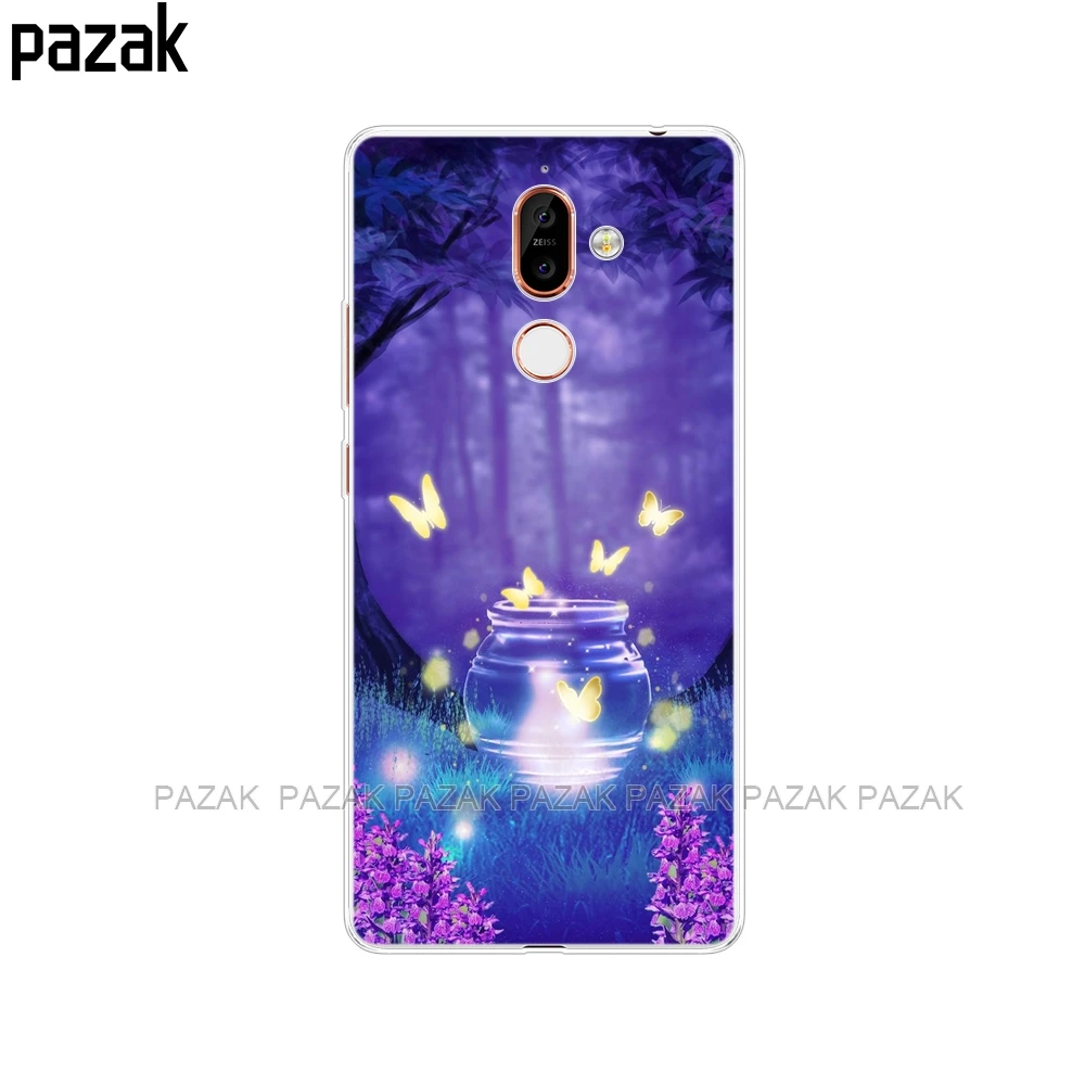 52239 Чехол для nokia 6 6,1 7 plus 8 9 nokia 6 2018x5x6, мягкий силиконовый чехол из ТПУ для задней панели телефона с принтом, окрашенные ракушки, сумки Fundas - Цвет: 52239