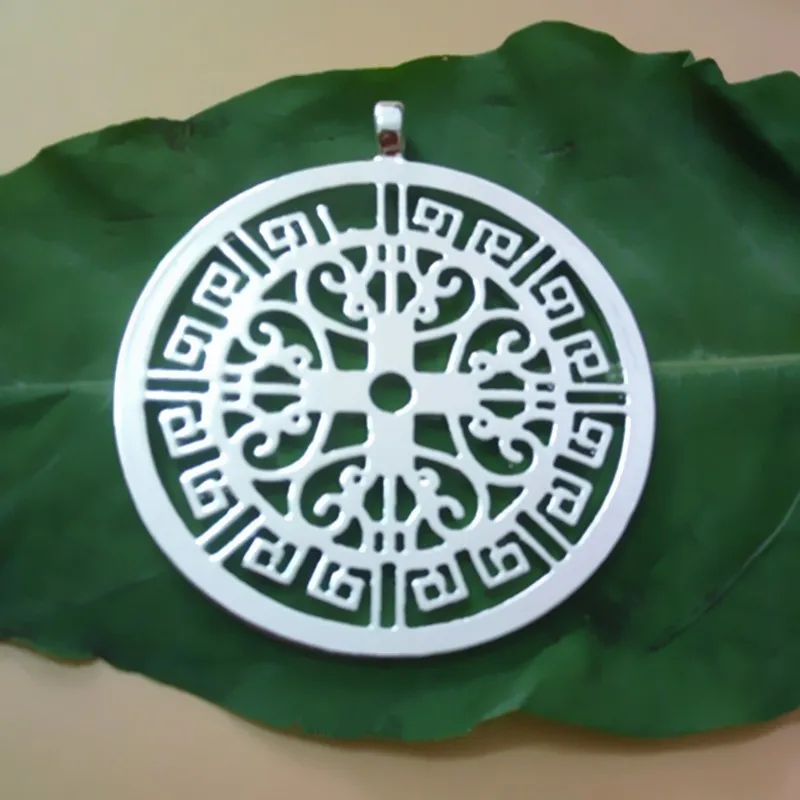 Подвеска с буддистским узором мира посеребренные ожерелья и подвески цепочкой 60