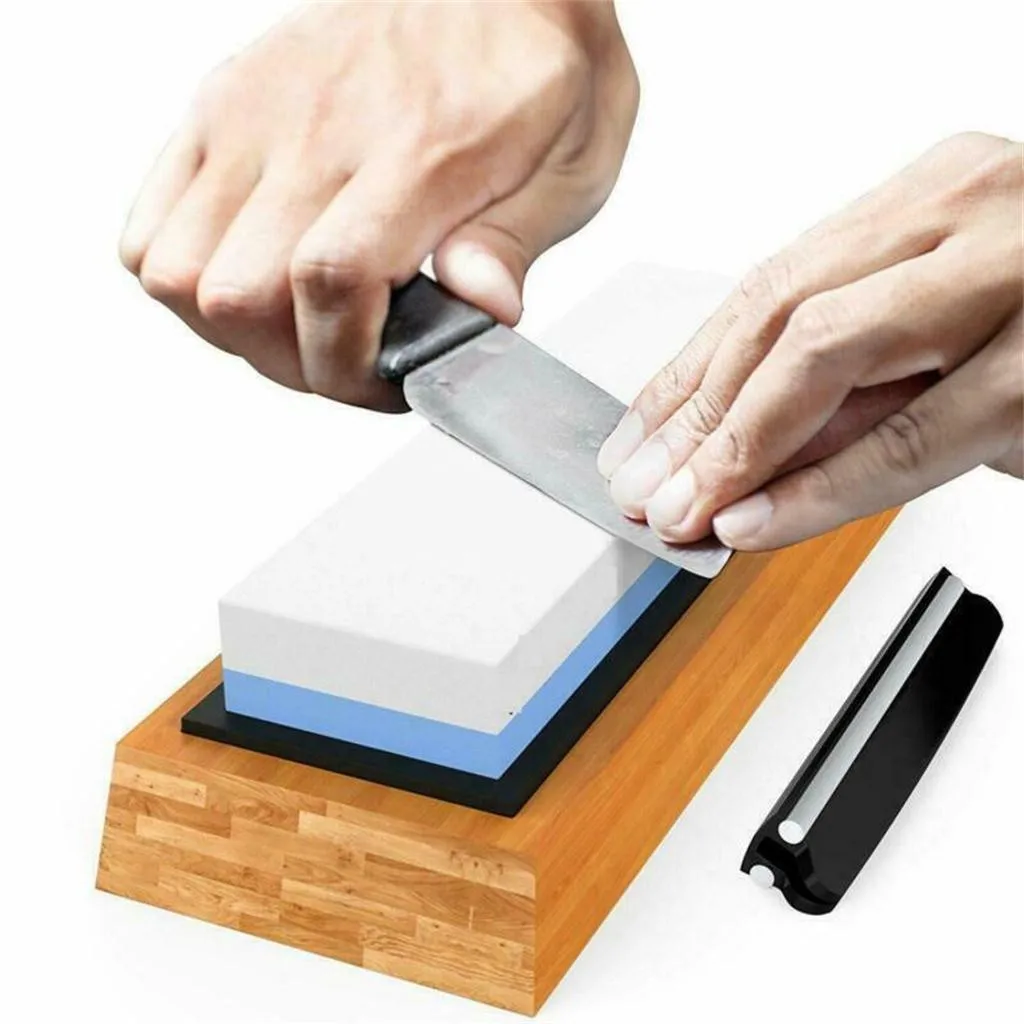 Sharpening 1000/6000 Grit Stone Knife Sharpener Professional Kitchen Whetstone Wet Two Sided | Дом и сад
