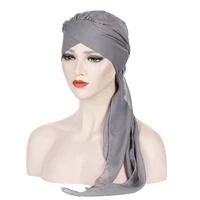 muslim women beanie turban hat head scarf stretchy wrap bandana hijab cap hair loss flower print cancer chemo cap arab indian