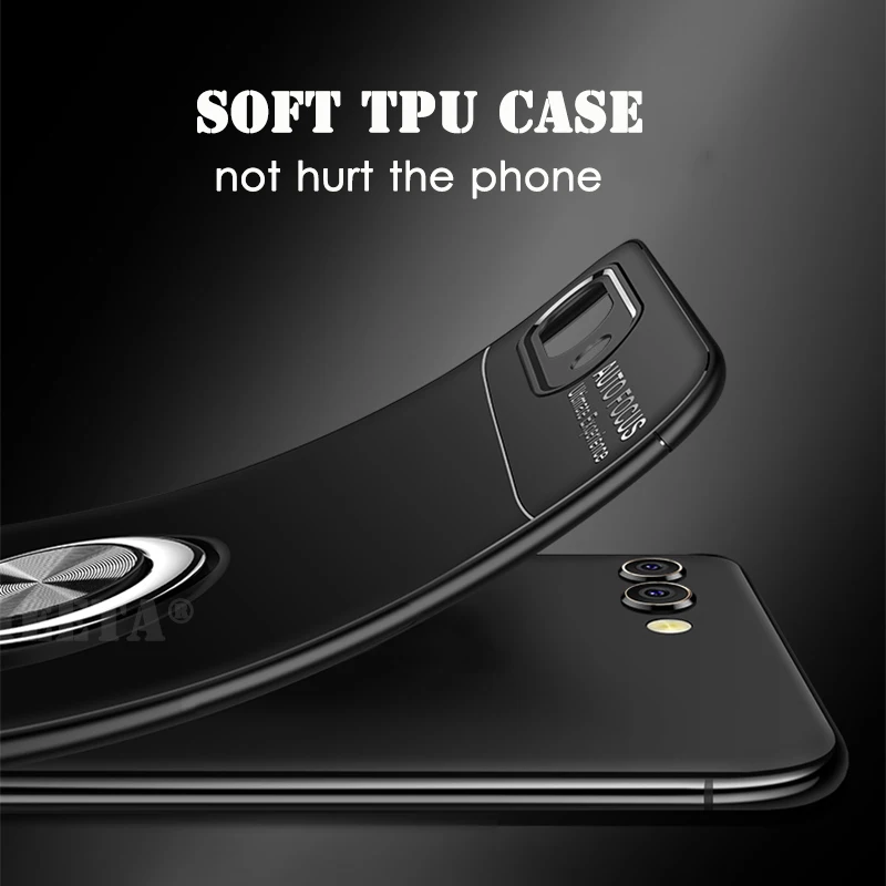 Hybrid Cover for OPPO R9 Plus F1 Global Version 360 Magnetic Finger Ring Holder kickstand Ultra thin Matte Soft TPU Case |