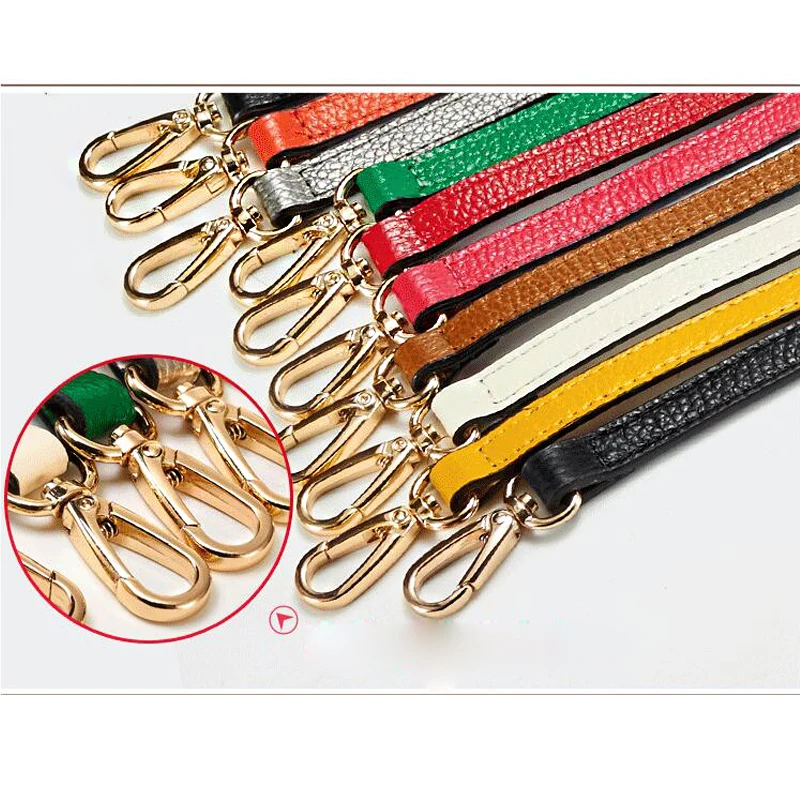55cm Long Bag Strap Genuine Leather Women Girls Shoulder Bags Straps Belt Replacement HandbagsHandle Accessories Parts KZ9003 | Багаж и