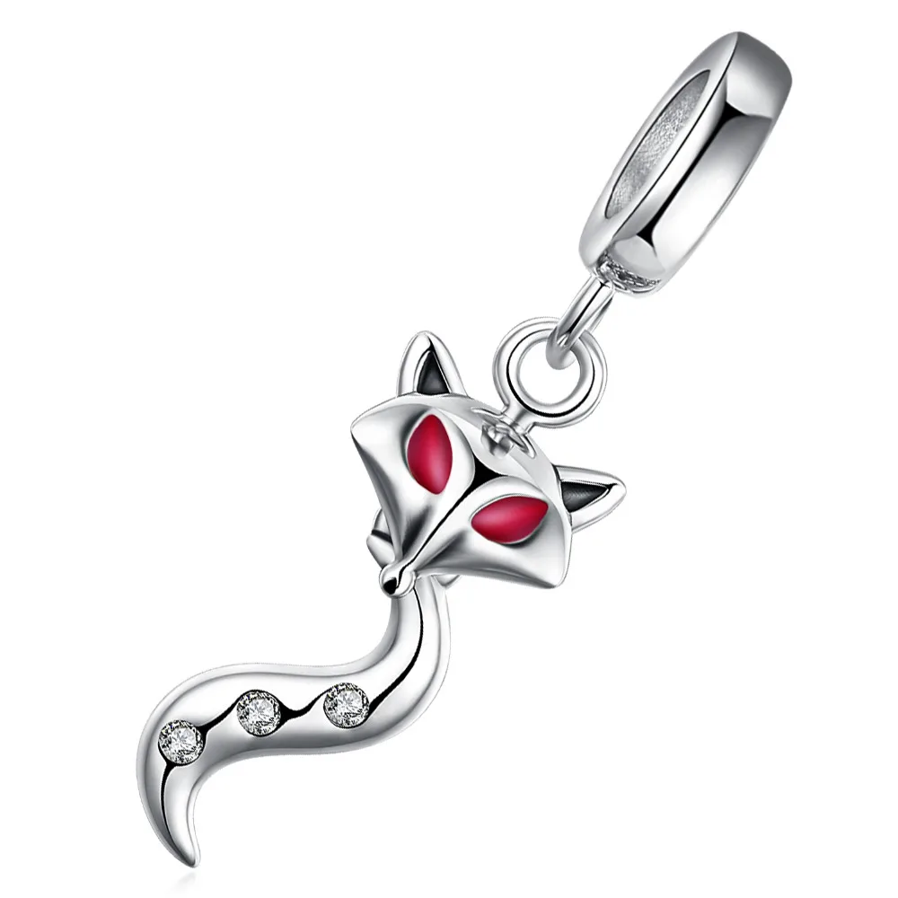 JewelryPalace 925 пробы серебро Смарт животного длинный хвост лисы кубического циркония
