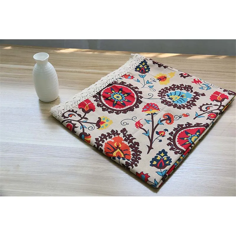 Старинные кружева белье печать скатерть прямоугольный равнина цветочные