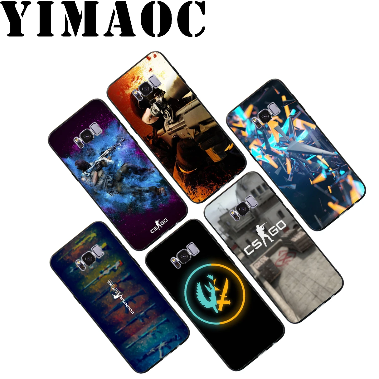 Мягкий чехол с логотипом YIMAOC Cs Go для Samsung Galaxy S10 S10e S9 S8 A6 Plus S7 S6 Edge A7 A5 A3 J6 Note 9 8 |