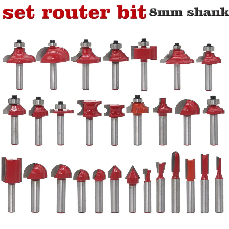 1 шт. 8 мм хвостовик для фрезерного станка с прямым концом триммер очистки угловая