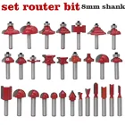 Концевая фреза по дереву с хвостовиком 8 мм, 1 шт.