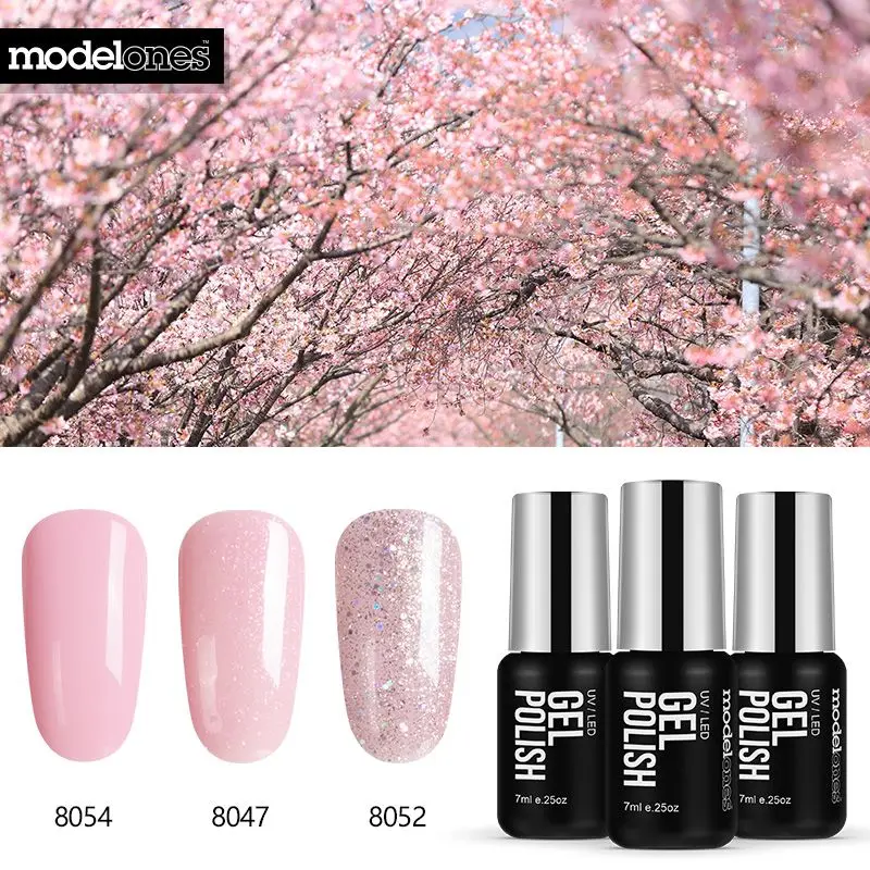 Набор гель лаков для ногтей Modelones 3 шт./лот набор полуперманентных УФ дизайна