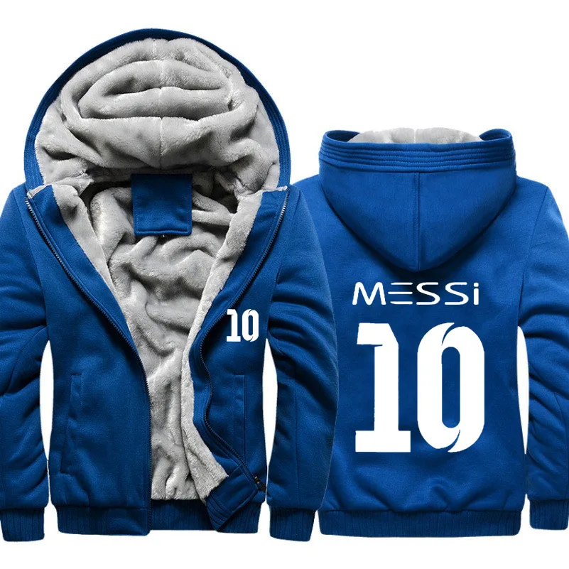 Мужская толстовка Messi 10 с принтом камуфляжные толстовки мужские s Зимние флисовые теплые утепленные куртки спортивные костюмы Хип Хоп harajuku Толстовка мужская