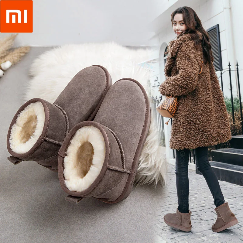 Xiaomi Youpin/зимние сапоги женская обувь зимняя для путешествий из толстой замши