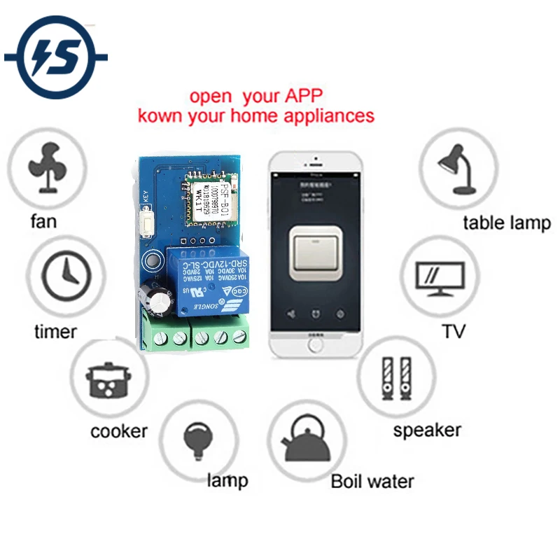 Беспроводной модуль реле Wi Fi 12 В постоянного тока|power dc dc|dc dctimer module |