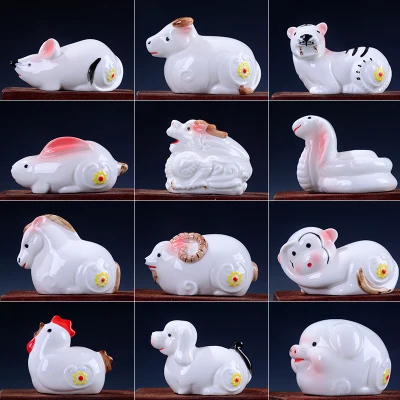 Зодиак маленький цветной керамики и фарфора зодиака частей установки фэн шуй