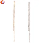 Cordial дизайн 30 шт 4*105 мм ювелирные аксессуарыручная работагорный хрусталь цепьПОДЛИННОЕ золотое покрытиеDIY Изготовлениеювелирные изделия