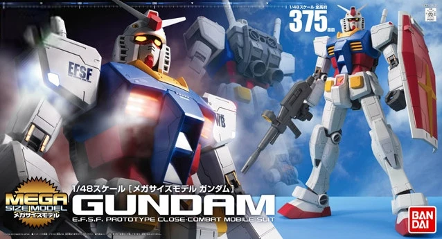 Bandai Gundam 1/48 Мега Размер RX-78-2 костюм мобильного воина модель Наборы Пластик |