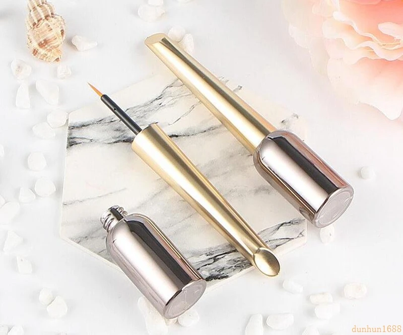 

5ml Empty Eyelashes Eyeliner Tube Container Vials Bottle gold DIY Mini Lip Gloss Split Bottle fast shipping #1323