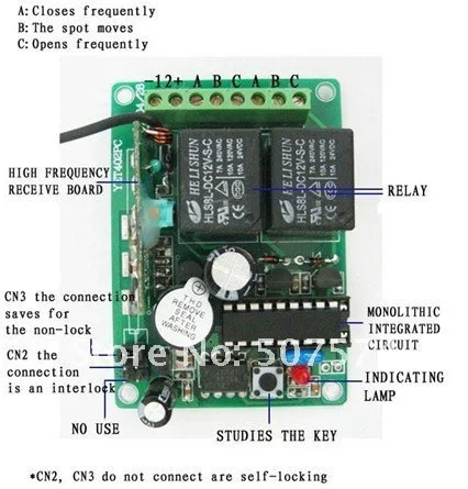 Фото Большой дальности 1000 м Новый Бесплатная доставка AC/DC 12V 10A 2 CH обучающий код RF Большой дальности 1000 м Новый Бесплатная доставка AC/DC 12V 10A 2 CH обучающий код RF