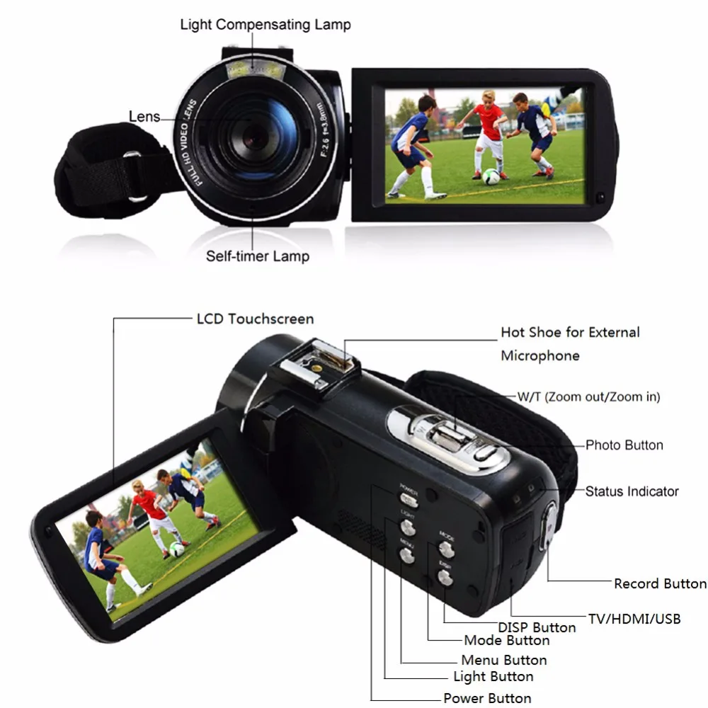 2017 marvie Новое поступление FHD 1080 P цифровой Камера Wi-Fi видеокамера 24mp 16X ZOOM COMS Сенсор