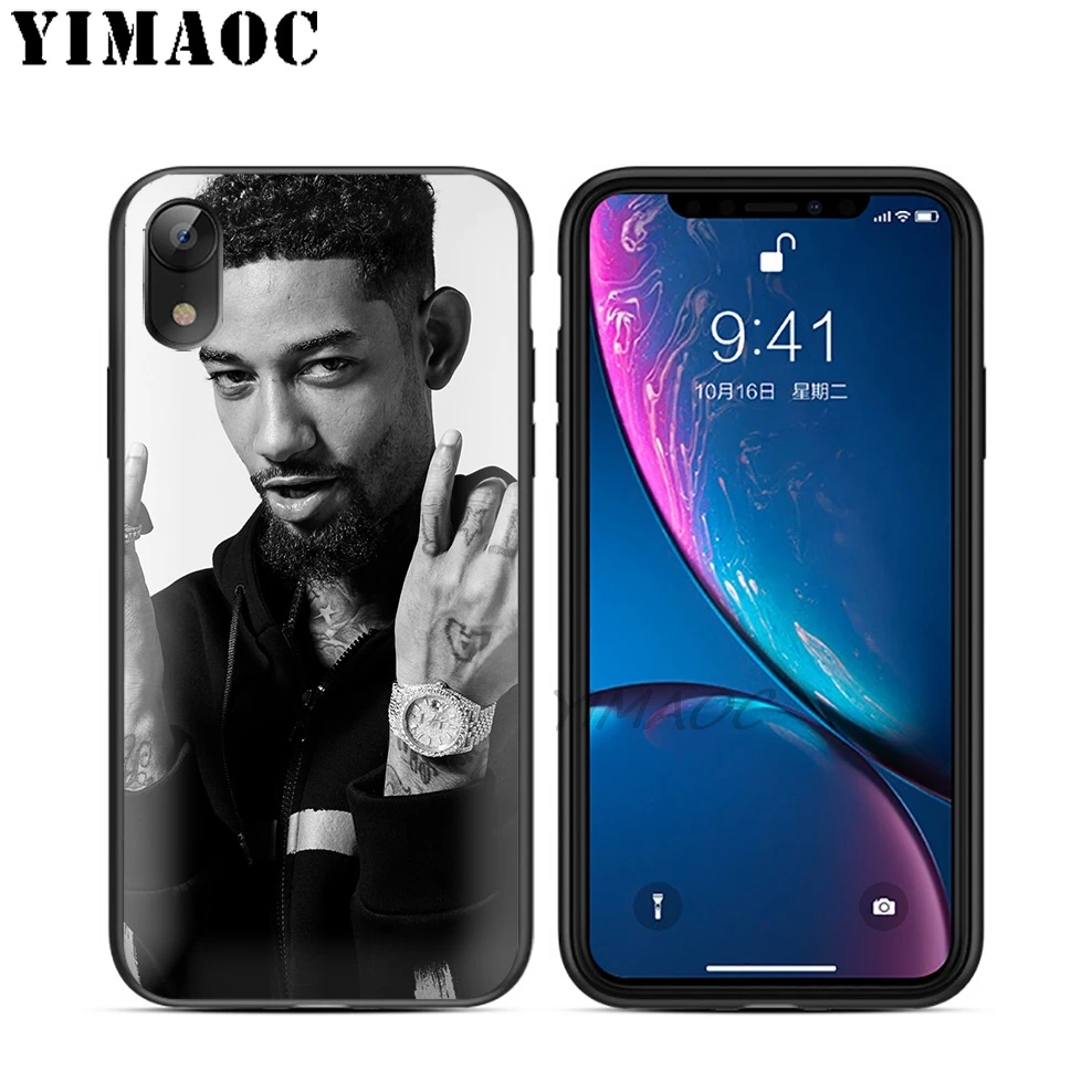 YIMAOC Pnb рок-рэпер Мягкий ТПУ Черный силиконовый чехол для iPhone X или 10 8 7 6 6S Plus 5 5S SE Xr Xs