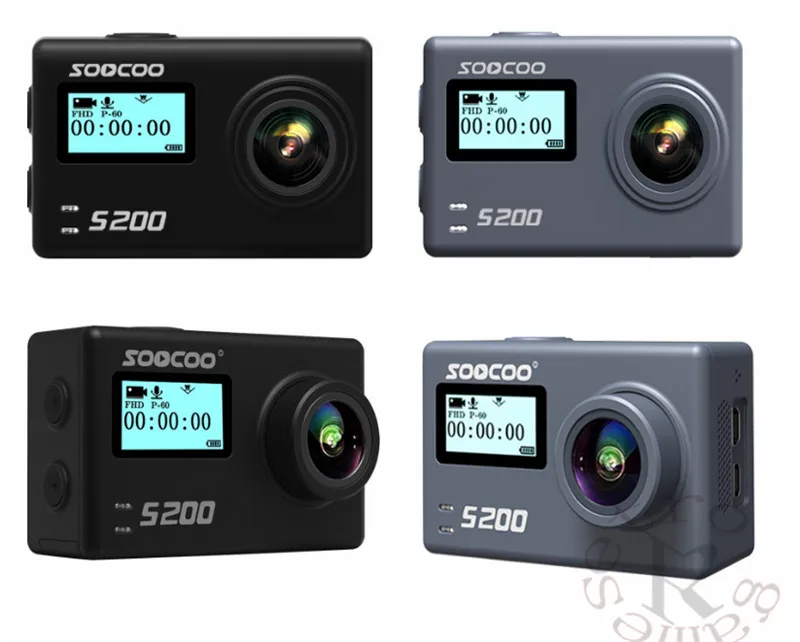 SOOCOO S200 Экшн-камера с голосовым управлением Wifi 4K 2 45 сенсорный экран пультом