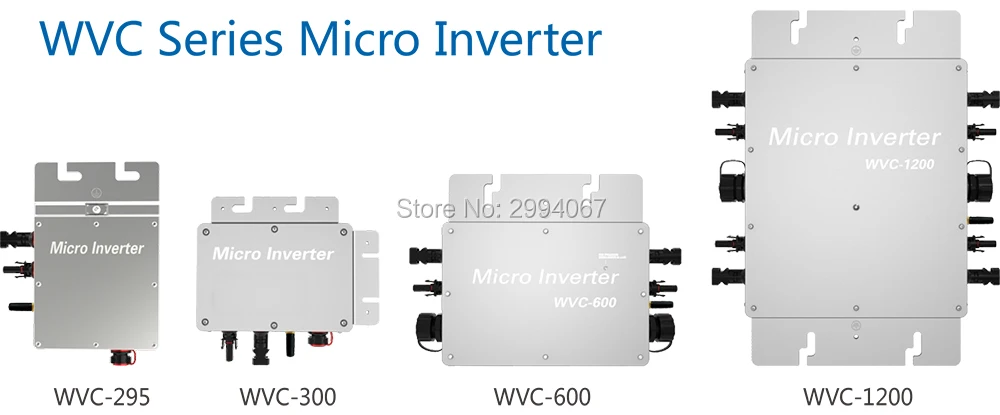 WVC300 WI-FI версия со слежением за максимальной точкой мощности, ВВК 300 Вт микро решетчатая Объединенная инвертор Вход DC22V-50V, Выход AC110/230 В пер. тока, 50/60HZ с Водонепроницаемый IP65