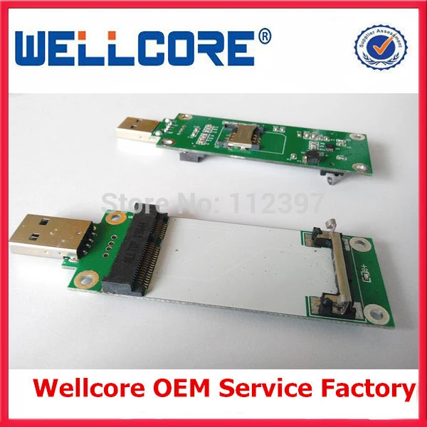 Горячая продажа мини PCI E WWAN Usb adpater с слотом для sim карты|wwan mini pci-e|wwan usbwwan card |