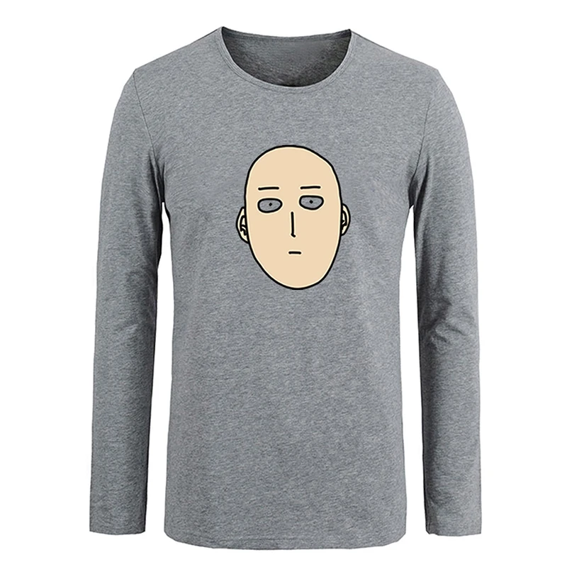 Cute Boy Diego Anime fans ONE PUNCH MAN Saitama teacherr Design Mens Guys Printing T Shirt Graphic Tee Long Sleeve Cotton | Мужская