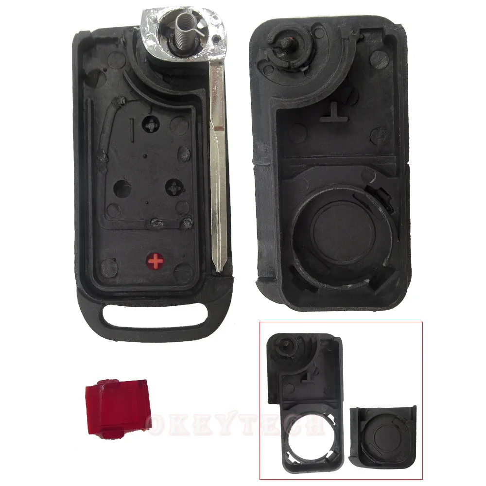 OkeyTech автомобильные аксессуары 2 1 3 кнопки Замена Floding флип чехол для