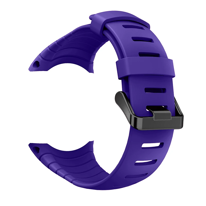 purple Ремешок для часов, спортивный силиконовый ремешок, браслет для Suunto, основной браслет, Регулируемая Замена для Suunto, основной ремешок, Ремешки для наручных часов - Цвет ремешка: purple