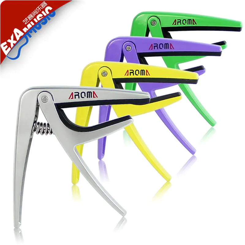 

Aroma AC-01 Zinc Alloy Steel Spring Quick Tuning Change Tune Clamp Key Electric Acoustic 6-String Guitar Capo capotraste