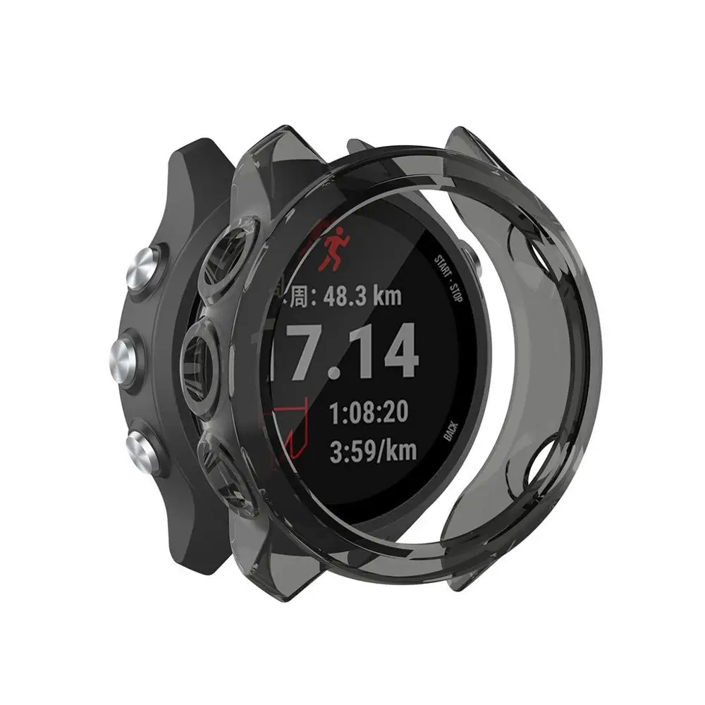 Прозрачный ТПУ защитный чехол рамка для часов Garmin Forerunner 245M/245 смарт носимые