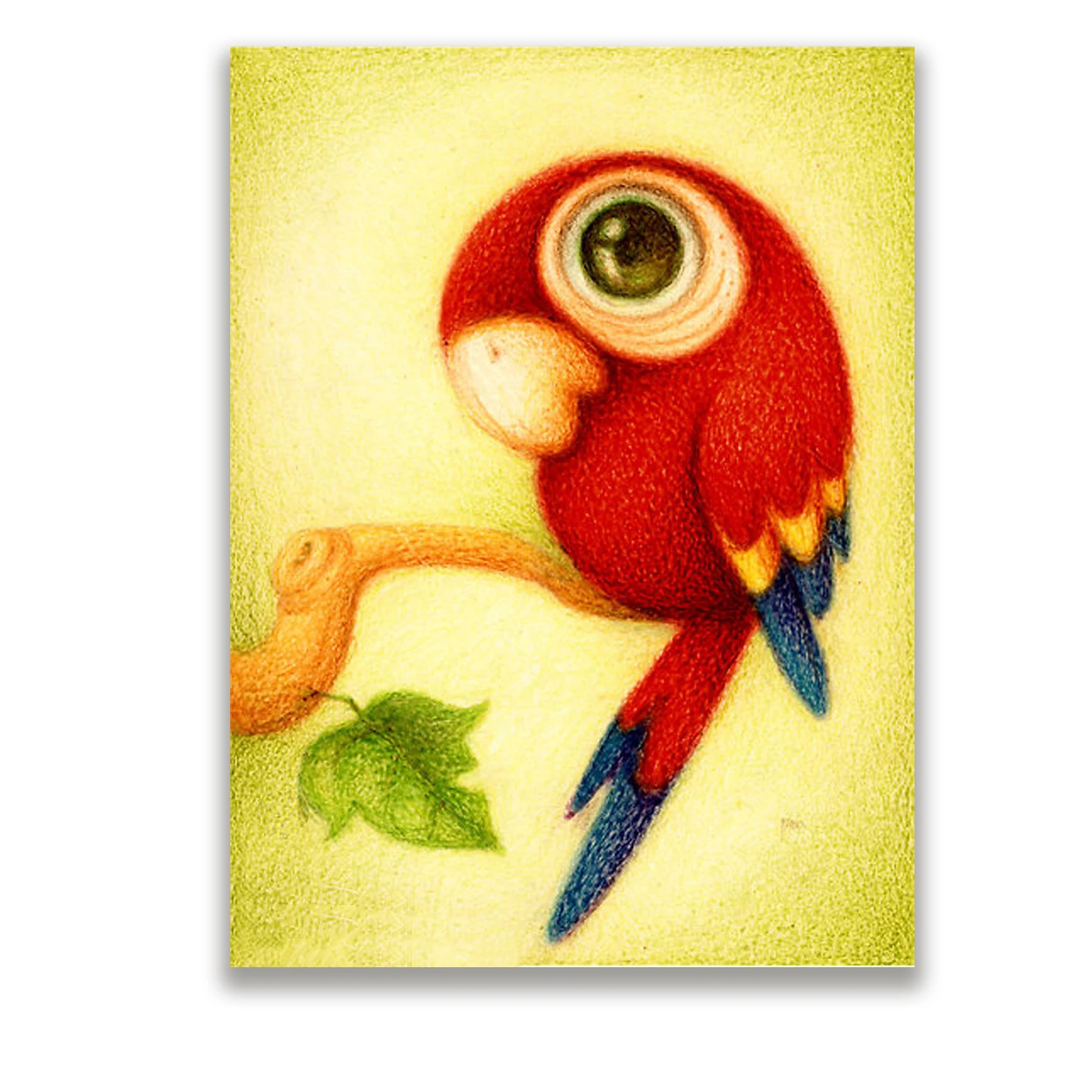 Птица Животное Детская Спальня украшение Картина на холсте без рамы Современная