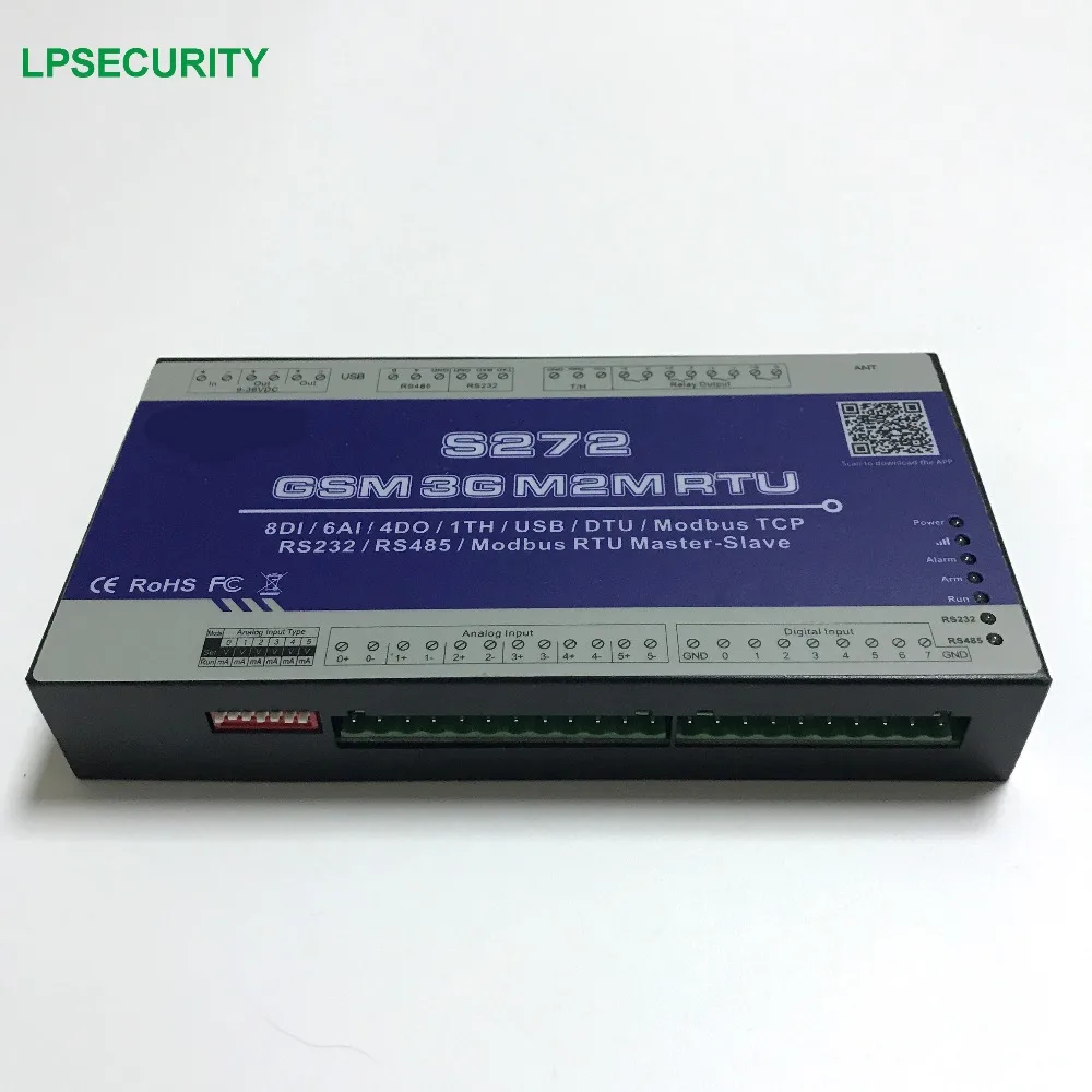 Контроллер Температуры gsm gprs modbus S272 GSM sms дистанционный монитор питания