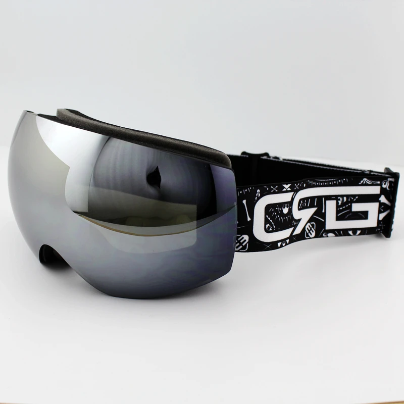 Брендовые лыжные очки 6 цветов двухслойная противотуманная большая Лыжная маска