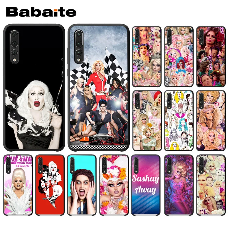 Умный чехол RuPaul's Drag Race черный мягкий для телефона huawei p20 pro p20lite p9lite nova 3i honor 8x mate20