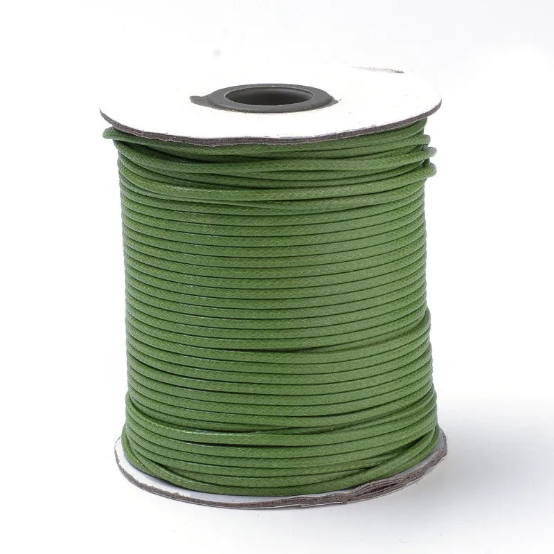 OliveDrab 1 рулон плетеных корейских вощеных полиэфирных шнуров 0,8 мм ювелирных изделий для DIY, около 80 м/рулон F80 - Цвет: OliveDrab